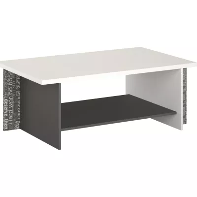 PAMPA dohányzóasztal - fehér / grafit
