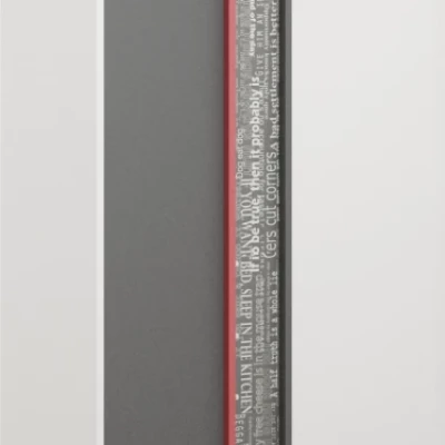 Kétajtós szekrény 90 cm PAMPA - fehér / grafitszürke