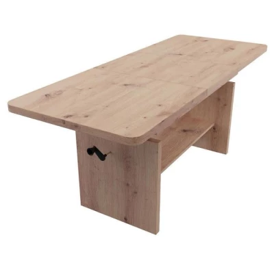 Kihúzható dohányzóasztal VELYR - artisan tölgyfa