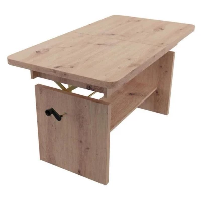 Kihúzható dohányzóasztal VELYR - artisan tölgyfa