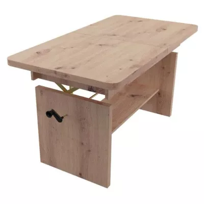 Kihúzható dohányzóasztal VELYR - artisan tölgyfa