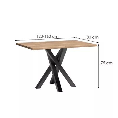 Kihúzható konyhaasztal AIMY - artisan tölgyfa