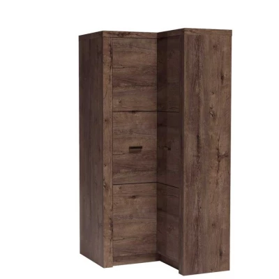 Sarokszekrény 106 cm BESS - sötét kőris
