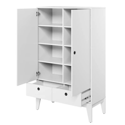 Alacsony gardróbszekrény 92 cm ITASCA - fehér