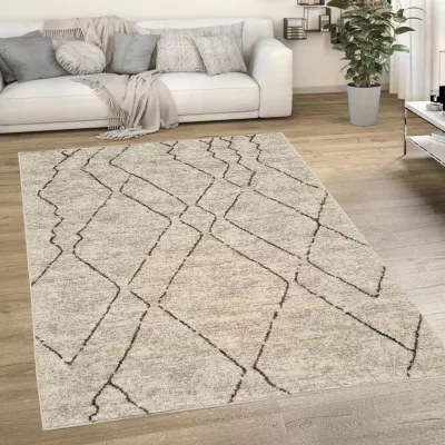 Skandináv darab szőnyeg 200x290 cm OZAN - bézs / szürke