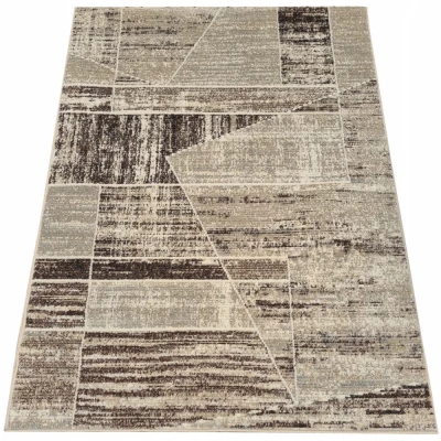 Modern szőnyegdarab 140x190 cm OZAN - bézs / szürke