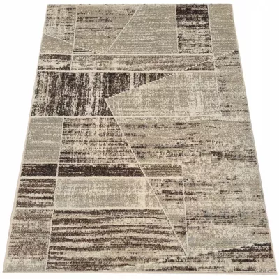 Modern szőnyegdarab 140x190 cm OZAN - bézs / szürke