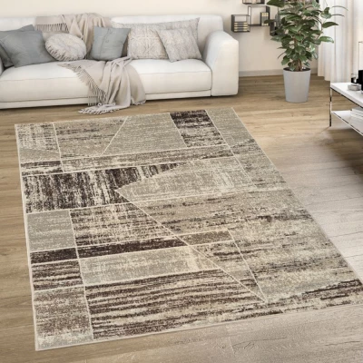 Modern szőnyegdarab 80x150 cm OZAN - bézs / szürke