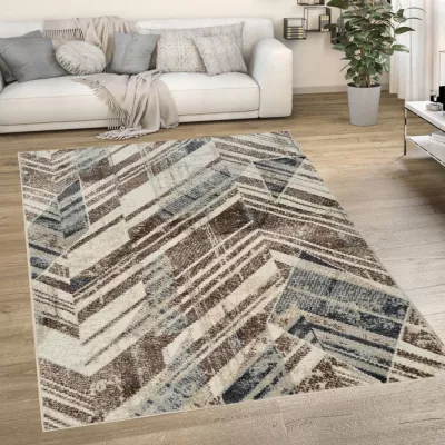 Vintage darab szőnyeg 140x190 cm OZAN - bézs / szürke