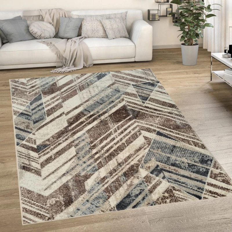 Vintage darab szőnyeg 80x150 cm OZAN - bézs / szürke