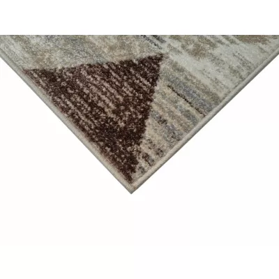 Geometrikus darab szőnyeg 140x190 cm OZAN - bézs / szürke
