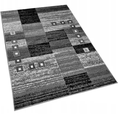 Geometrikus szőnyeg 200x400 cm LUKEN - szürke