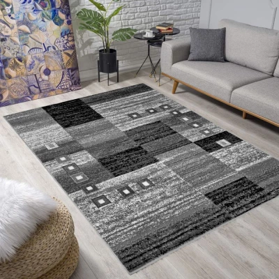 Geometrikus szőnyeg 200x300 cm LUKEN - szürke