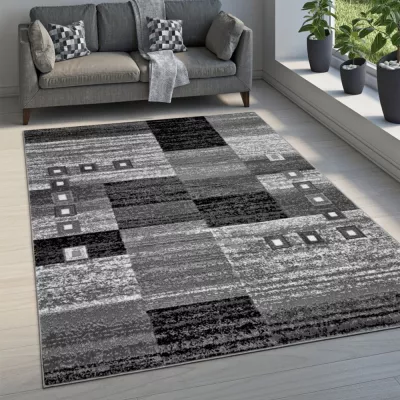 Geometrikus szőnyeg 80x150 cm LUKEN - szürke