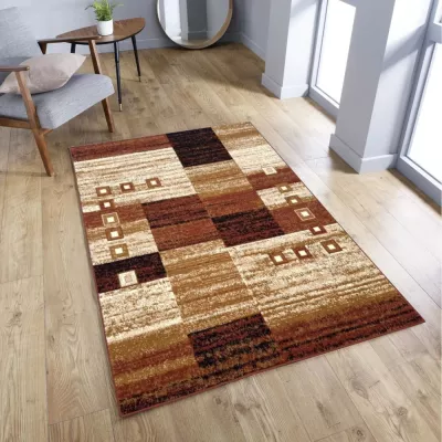 Geometrikus szőnyeg 250x350 cm LUKEN - barna