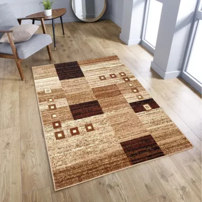 Geometrikus szőnyeg 160x220 cm LUKEN - bézs