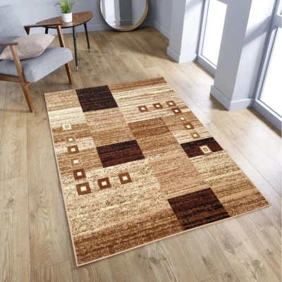 Geometrikus szőnyeg 80x150 cm LUKEN - bézs