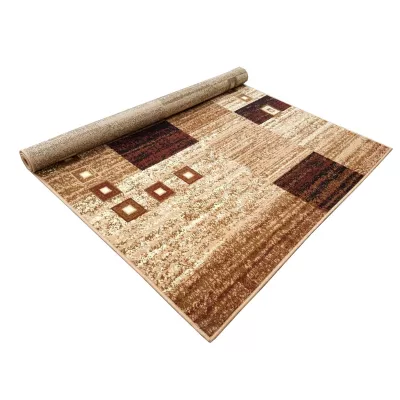 Geometrikus szőnyeg 70x130 cm LUKEN - bézs
