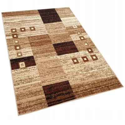 Geometrikus szőnyeg 70x130 cm LUKEN - bézs