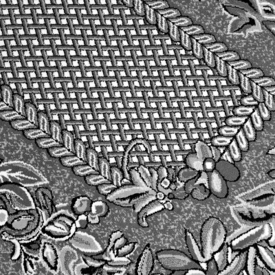 Mintás szőnyeg 200x400 cm LUKEN - szürke