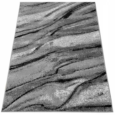 Téglalap alakú szőnyeg 180x250 cm LUKEN - szürke / fekete