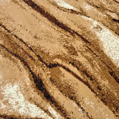 Téglalap alakú szőnyeg 160x220 cm LUKEN - bézs / barna