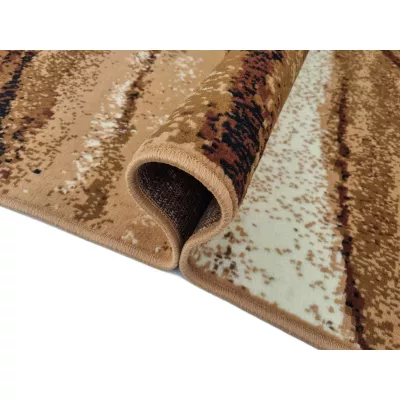 Téglalap alakú szőnyeg 80x150 cm LUKEN - bézs / barna