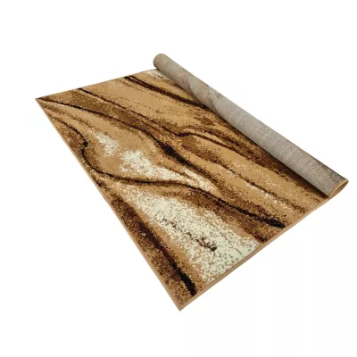 Téglalap alakú szőnyeg 50x90 cm LUKEN - bézs / barna