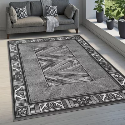 Mintás szőnyegdarab 70x130 cm LUKEN - szürke