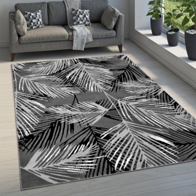 Szőnyeg 160x220 cm LUKEN mintás - szürke / fekete