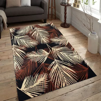 Szőnyegdarab 160x220 cm LUKEN mintás - barna / bézs
