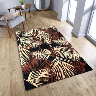Szőnyegdarab 160x220 cm LUKEN mintás - barna / bézs