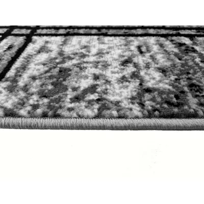 Szőnyeg 160x220 cm LUKEN téglalap alakú - szürke / fekete