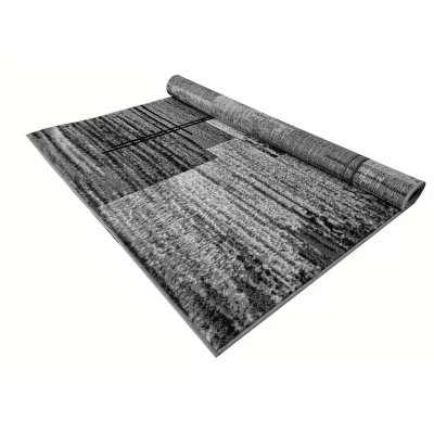 Szőnyeg 160x220 cm LUKEN téglalap alakú - szürke / fekete