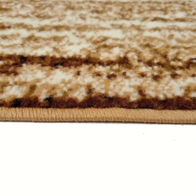 LUKEN téglalap alakú szőnyegdarab 160x220 cm - bézs / barna