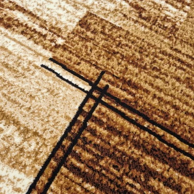 LUKEN téglalap alakú szőnyegdarab 160x220 cm - bézs / barna