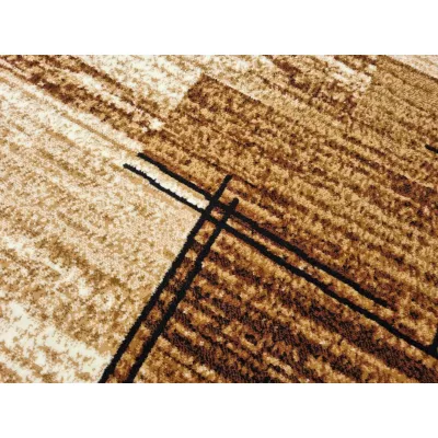 LUKEN téglalap alakú szőnyegdarab 160x220 cm - bézs / barna