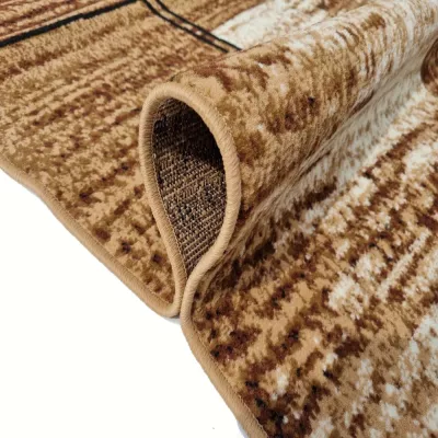 LUKEN téglalap alakú szőnyegdarab 160x220 cm - bézs / barna