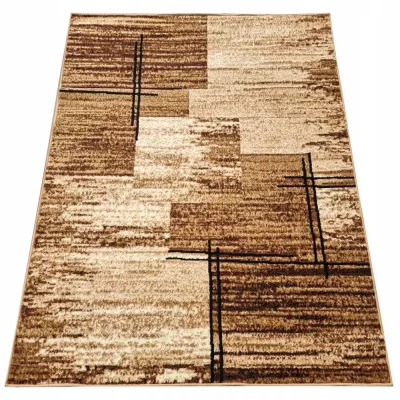 LUKEN téglalap alakú szőnyegdarab 160x220 cm - bézs / barna