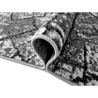 Szőnyeg 180x250 cm LUKEN modern - szürke / fekete