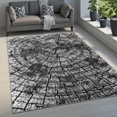 Szőnyeg 180x250 cm LUKEN modern - szürke / fekete
