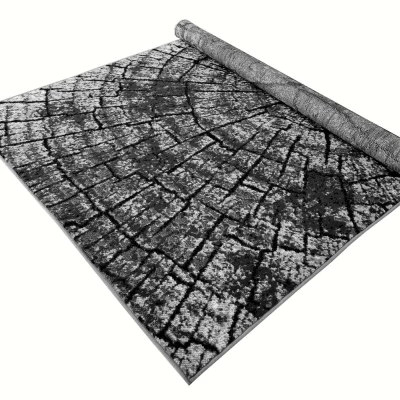 Szőnyeg 160x220 cm LUKEN modern - szürke / fekete