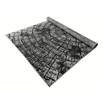 Szőnyeg 160x220 cm LUKEN modern - szürke / fekete