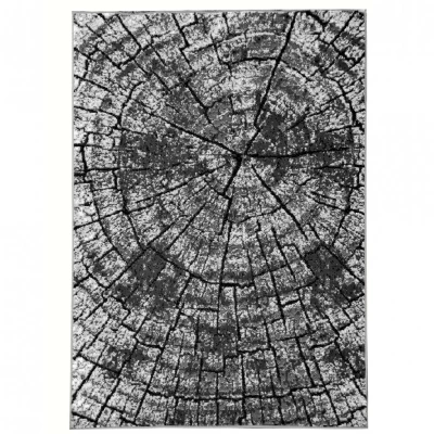 Szőnyeg 160x220 cm LUKEN modern - szürke / fekete