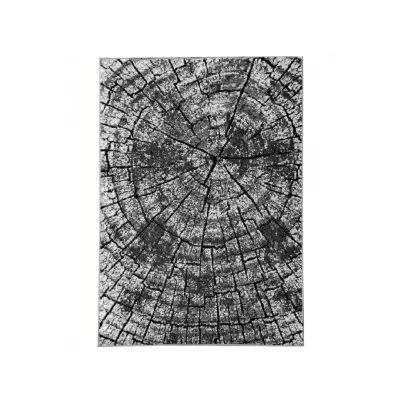 Szőnyeg 160x220 cm LUKEN modern - szürke / fekete