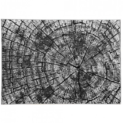 Szőnyeg 160x220 cm LUKEN modern - szürke / fekete