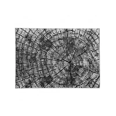 Szőnyeg 160x220 cm LUKEN modern - szürke / fekete