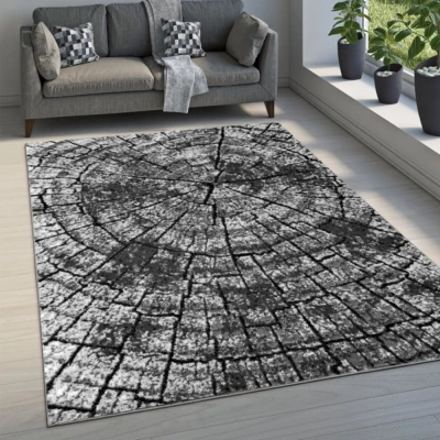 Szőnyeg 160x220 cm LUKEN modern - szürke / fekete