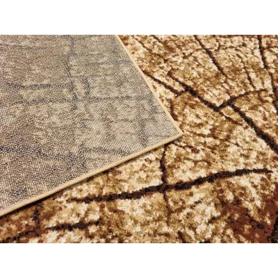 Szőnyeg 180x250 cm LUKEN modern - bézs / barna