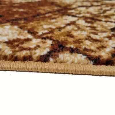Szőnyeg 160x220 cm LUKEN modern - bézs / barna